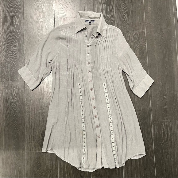 New York Laundry - Long Grey Shirt - Picture 1 of 5